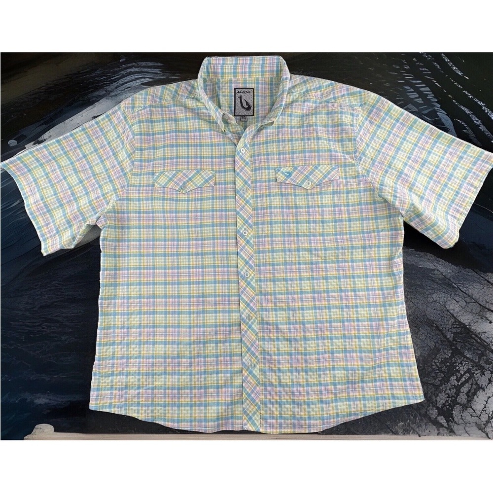 Men's Mojo Sportswear Fishing Plaid Shirt 3XL